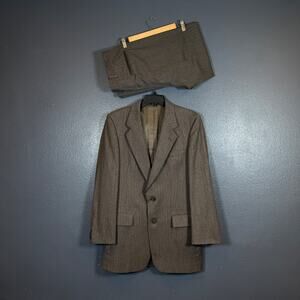 Christian Dior MONSIEUR 40 men’s gray/blue suit jacket blazer w 34 pants wool